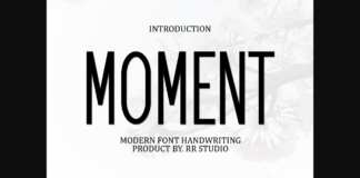 Moment Font Poster 1