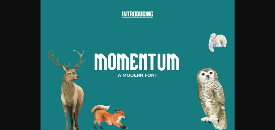 Momentum Font Poster 3