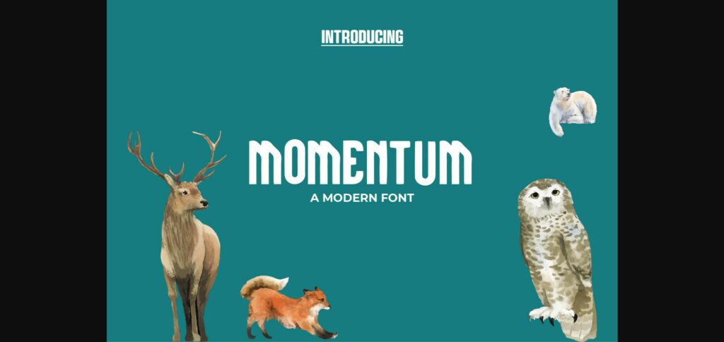 Momentum Font Poster 1