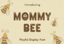 Mommy Bee Font Poster 1