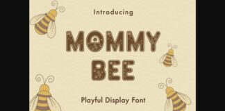 Mommy Bee Font Poster 1
