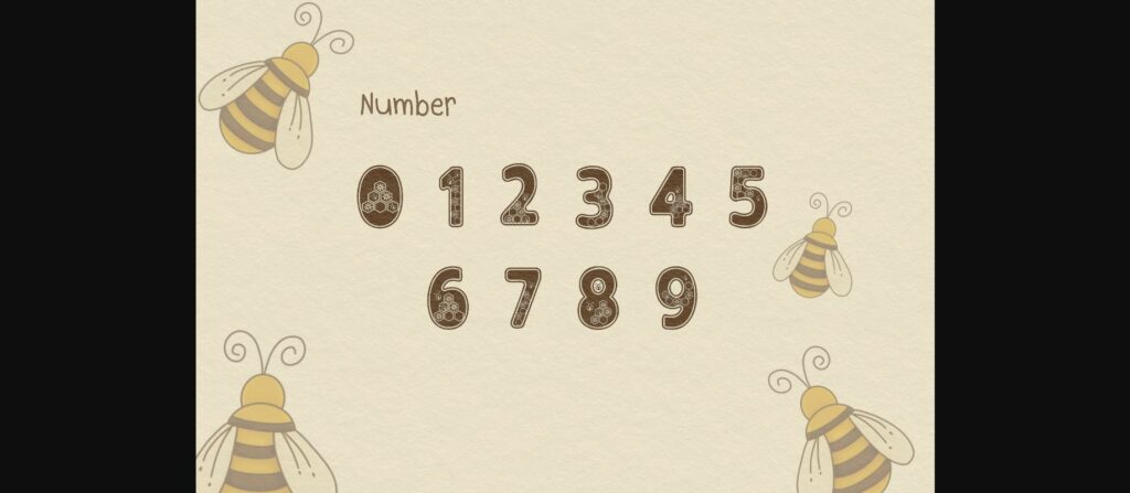 Mommy Bee Font Poster 5