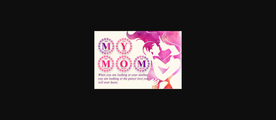 Moms Day Monogram Font Poster 2