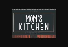 Moms Kitchen Font Poster 1