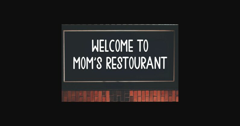 Moms Kitchen Font Poster 5