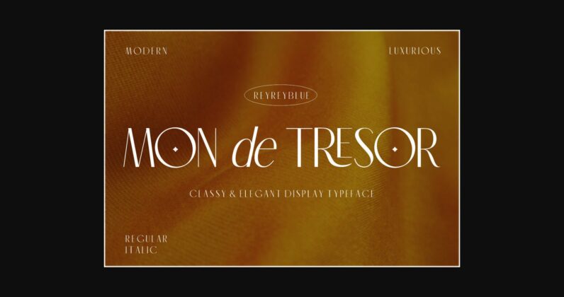 Mon De Tresor Font Poster 3