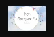 Mon Mangpor Fu Font Mon Mangpor Fu Font Poster 1