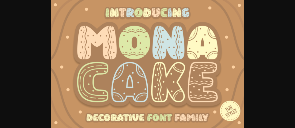 Mona Cake Font Poster 1