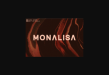 Monalisa Font Poster 1