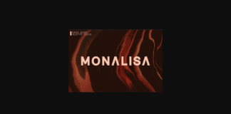 Monalisa Font Poster 1