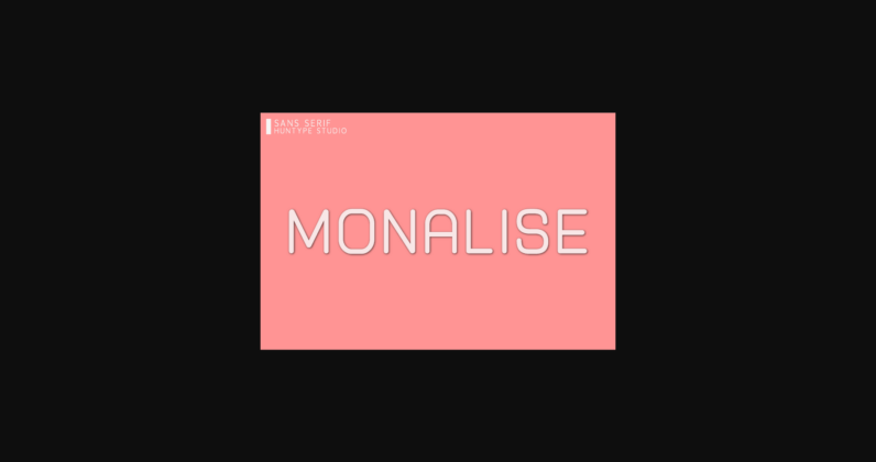 Monalise Font Poster 3