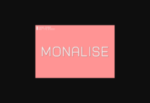 Monalise Font Poster 1