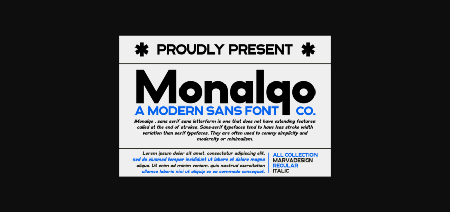 Monalqo Font Poster 3