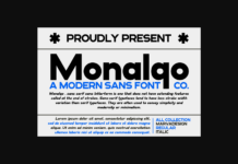 Monalqo Font Monalqo Font Poster 1