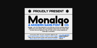 Monalqo Font Poster 1