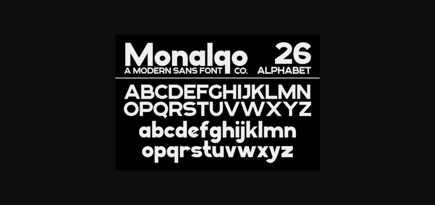 Monalqo Font Poster 5