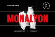 Monalyon Font Poster 1