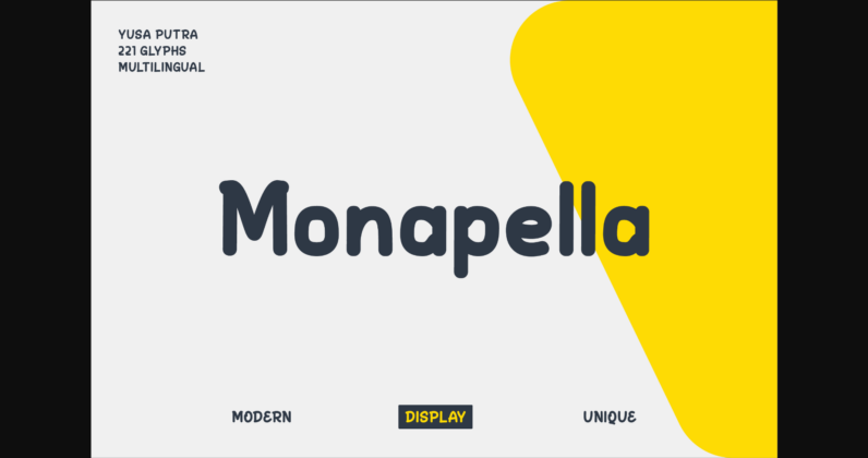 Monapella Font Poster 3
