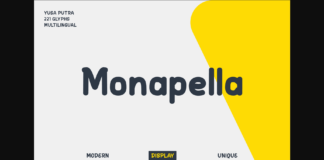 Monapella Font Poster 1