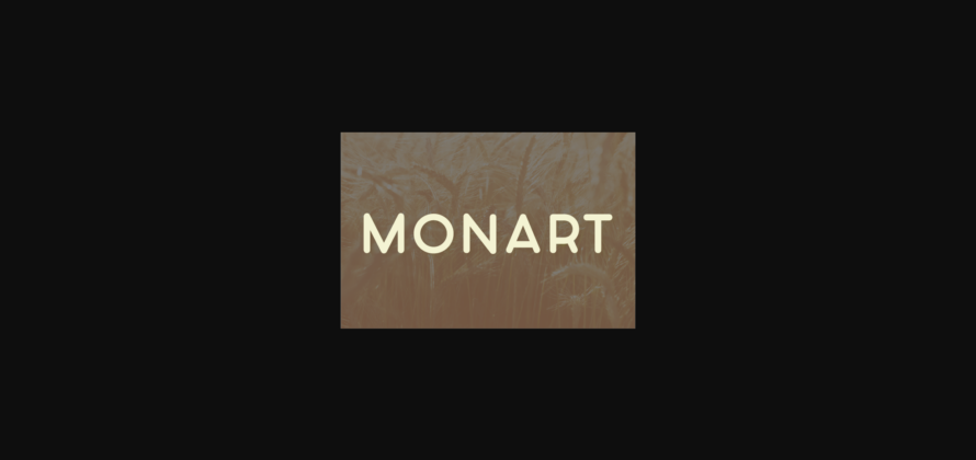Monart Font Poster 3