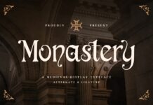 Monastery Font Poster 1