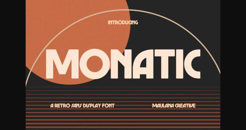 Monatic Font Poster 3