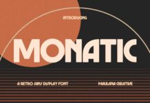 Monatic Font Poster 1