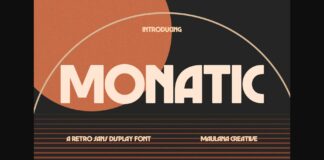 Monatic Font Poster 1