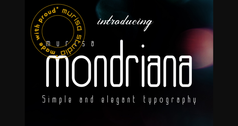 Mondriana Font Poster 3