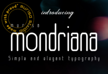 Mondriana Font Poster 1