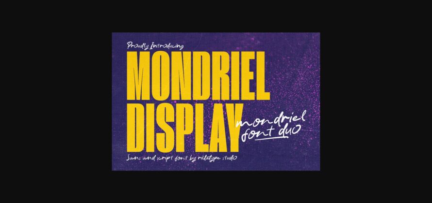 Mondriel Font Poster 3