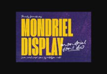 Mondriel Font Poster 1