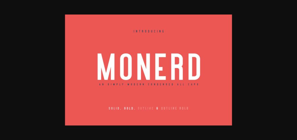 Monerd Font Poster 3