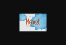 Monezt Font Poster 1