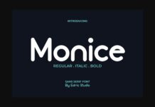 Monice Font Poster 1