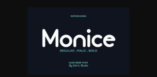 Monice Font Poster 1