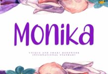 Monika Font Poster 1