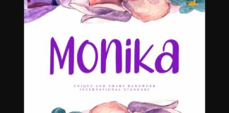 Monika Font Poster 1