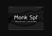 Monk Font Poster 1