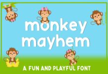 Monkey Mayhem Font Poster 1