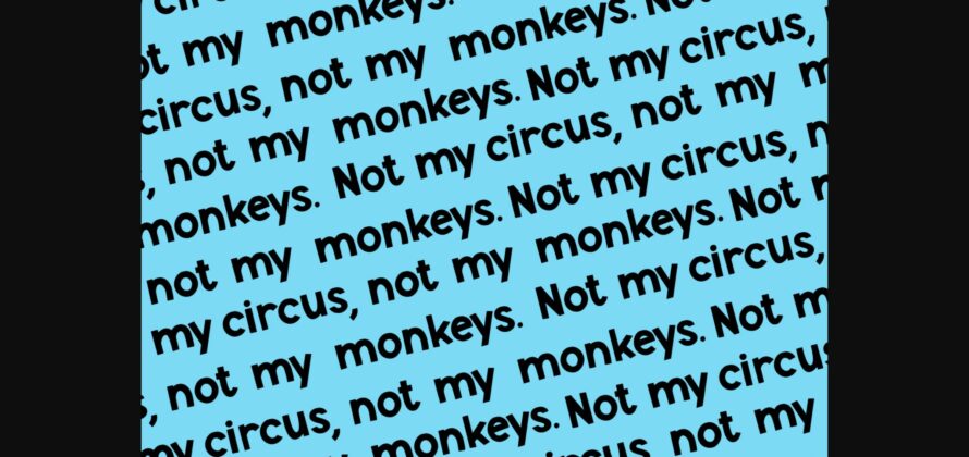 Monkey Mayhem Font Poster 5