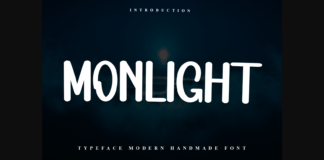 Monlight Font Poster 1