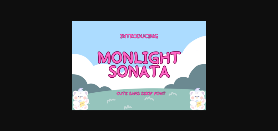 Monlight Sonata Font Poster 3