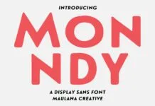 Monndy Stamp Display Font Monndy Stamp Display Font Poster 1