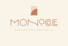 Monocole Font Poster 1