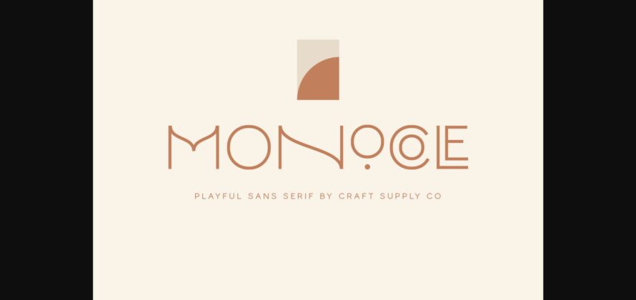 Monocole Font Poster 1