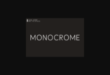 Monocrome Font Poster 1