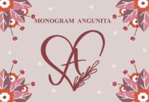 Monogram Angunita Font Poster 1