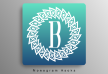 Monogram Asoka Font Poster 1