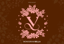 Monogram Bella Font Poster 1